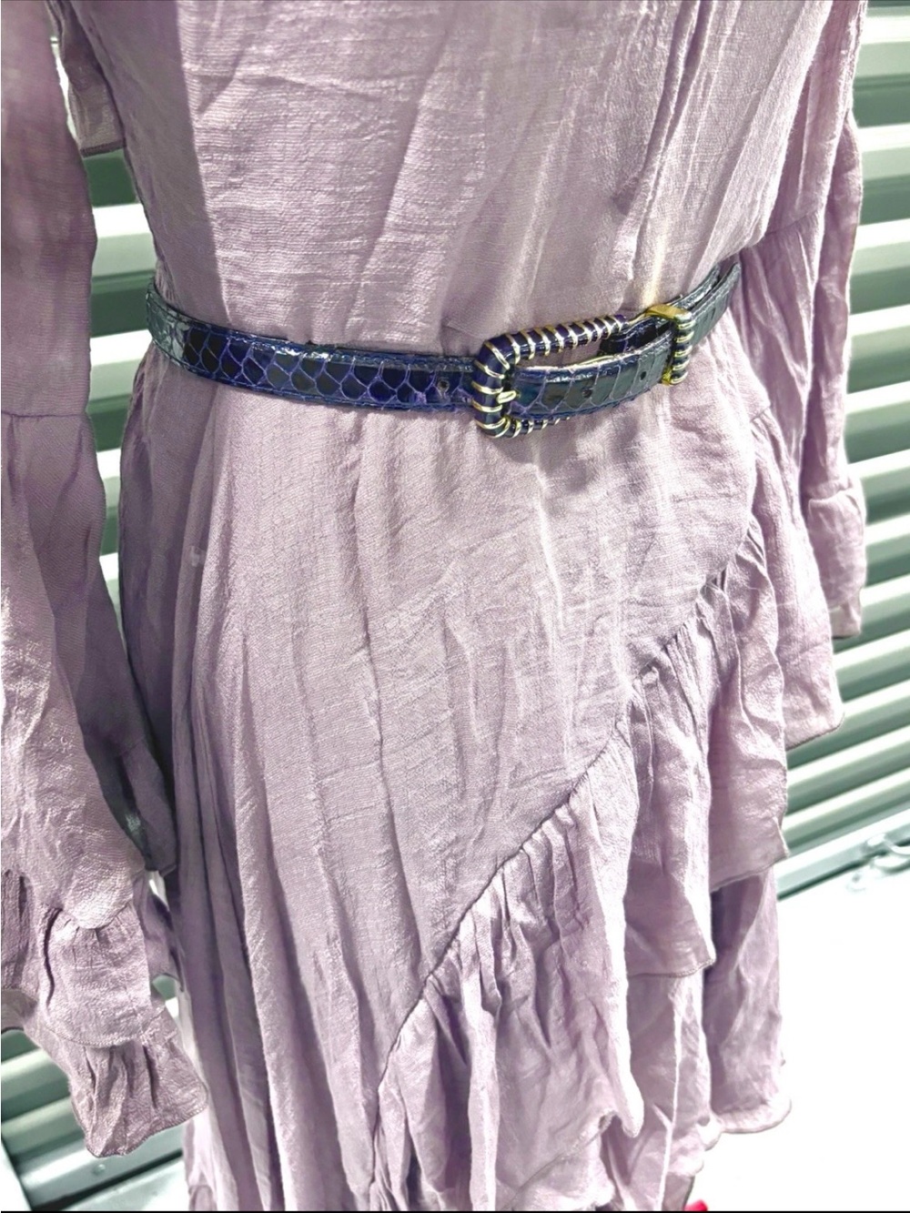 Joyfolie Devina Dress Lavender Ruffle Hi Lo Renaissance Fairycore Cottagecore Sm - Picture 11 of 15